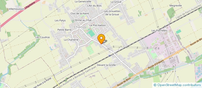localisation de l'entreprise SCI L'AGYLIENNE DE STOCKAGE à CHAINGY