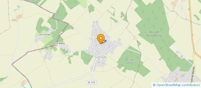 localisation de l'entreprise SCI L'AIGLE DU BERGER  GRESSEY