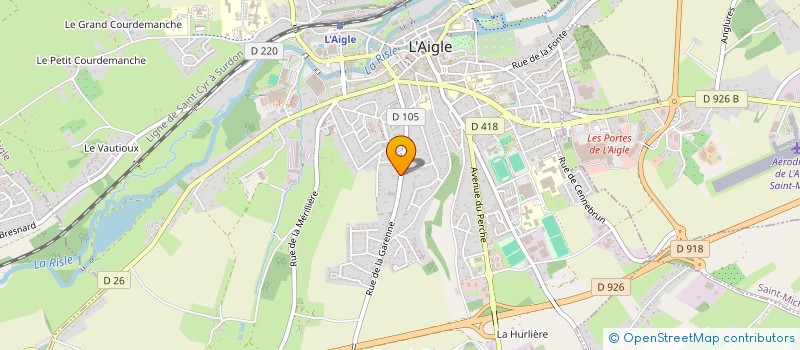 localisation de l'entreprise SCI L AIGLE LA GARENNE à L'AIGLE