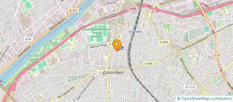 localisation de l'entreprise SCI L AIGLON à COLOMBES