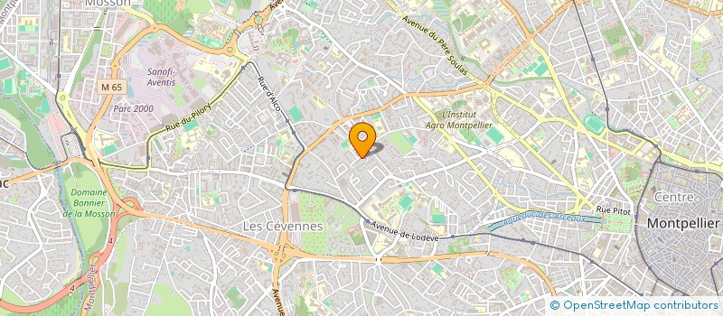 localisation de l'entreprise SCI L'AIGUELONGUE à MONTPELLIER