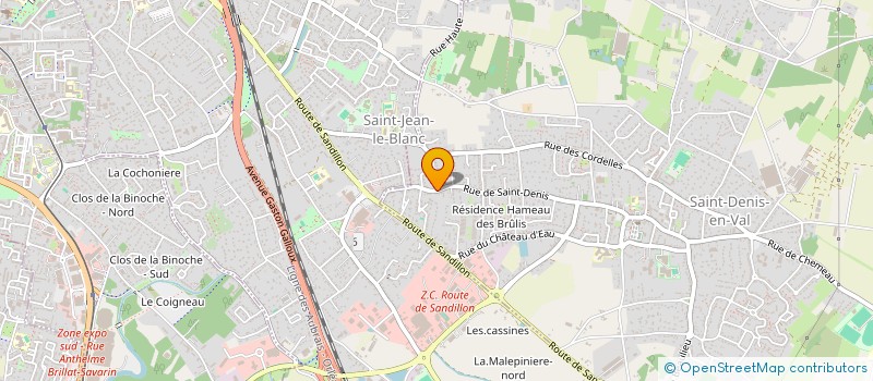 localisation de l'entreprise SCI L AIR DU TEMPS à SAINT-DENIS-EN-VAL