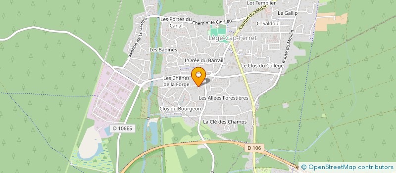 localisation de l'entreprise SCI L'AIRIAL à LEGE-CAP-FERRET