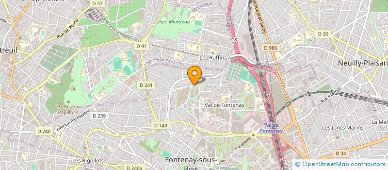 localisation de l'entreprise SCI L'AIRIAL à FONTENAY-SOUS-BOIS
