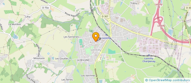 localisation de l'entreprise SCI L'AJOULOTE  LENTILLY