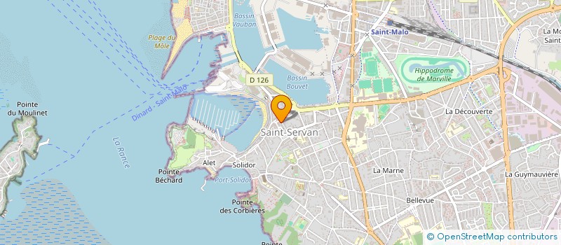 localisation de l'entreprise SCI L'ALBATROS  SAINT-MALO