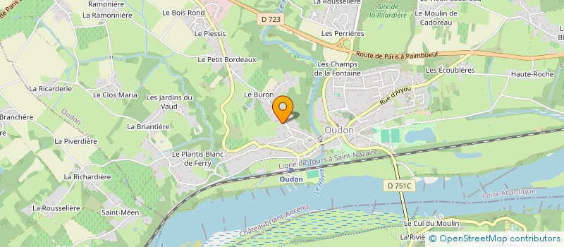 localisation de l'entreprise SCI L'ALBATROS  OUDON