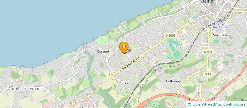localisation de l'entreprise SCI L'ALBATROS  THONON-LES-BAINS