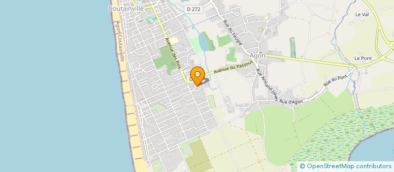 localisation de l'entreprise SCI L'ALBATROS  AGON-COUTAINVILLE