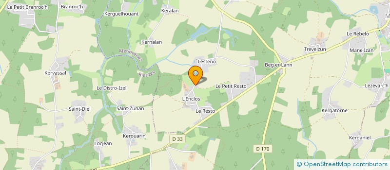 localisation de l'entreprise SCI L'ALBIZIA  MERLEVENEZ