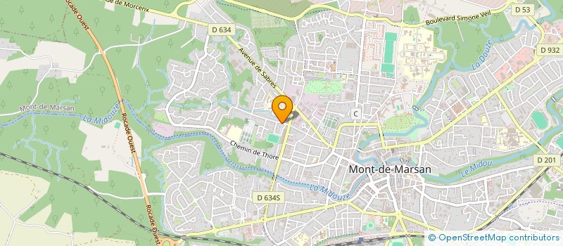 localisation de l'entreprise SCI L ALBIZZIA à MONT-DE-MARSAN