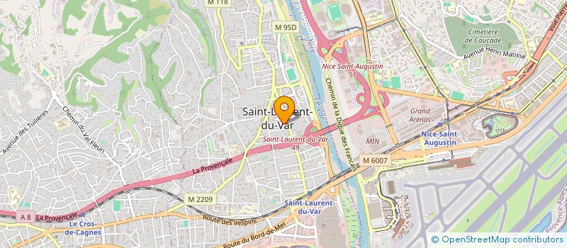 localisation de l'entreprise SCI L ALHAMBRA à SAINT-LAURENT-DU-VAR