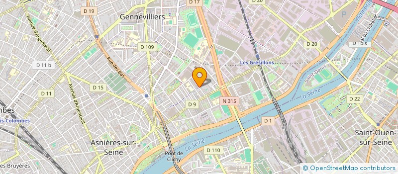 localisation de l'entreprise SCI L' ALHAMBRA à GENNEVILLIERS