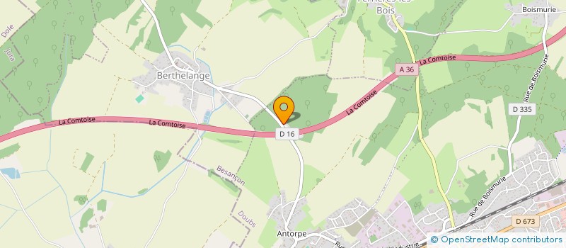 localisation de l'entreprise SCI L'ALISIER  DANNEMARIE-SUR-CRETE