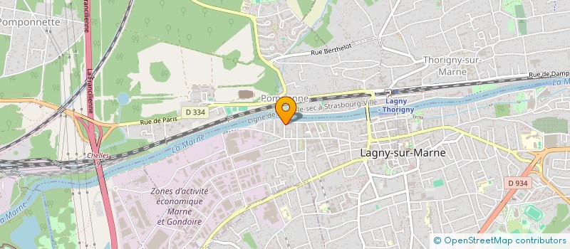 localisation de l'entreprise SCI L'ALIZEE  LAGNY-SUR-MARNE