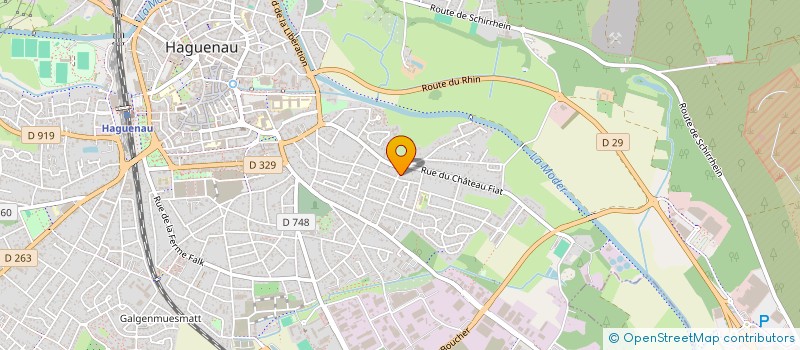 localisation de l'entreprise SCI L'ALLEE DES CERISIERS  HAGUENAU