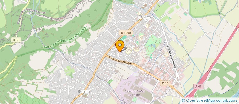 localisation de l'entreprise SCI L'ALLEZABRE  CROLLES