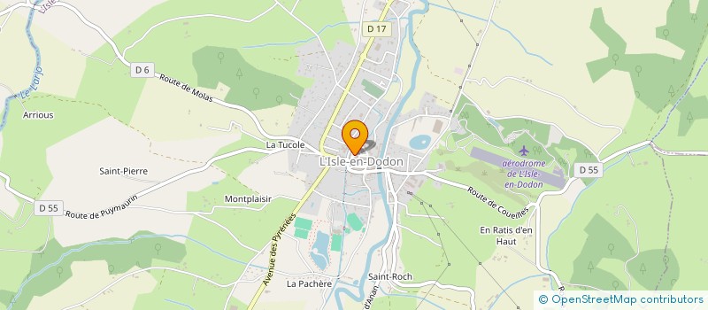 localisation de l'entreprise SCI L'ALLIANCE  L'ISLE-EN-DODON