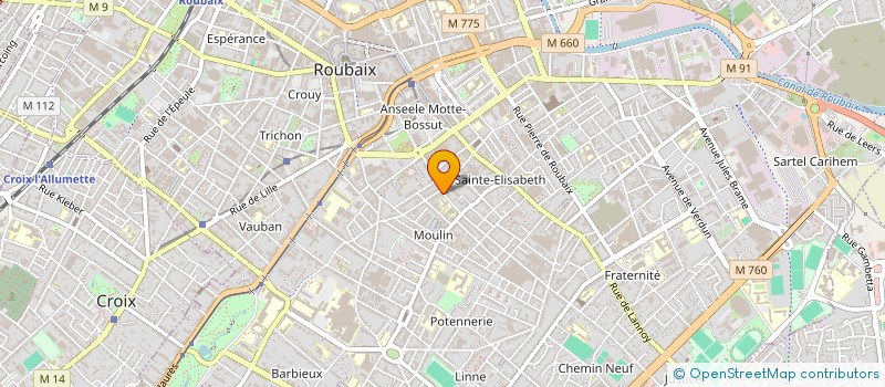 localisation de l'entreprise SCI L'ALLIANCE  ROUBAIX