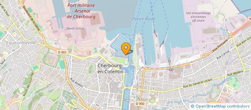 localisation de l'entreprise SCI L'ALLIANCE à CHERBOURG-EN-COTENTIN