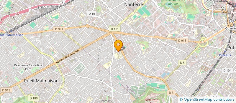 localisation de l'entreprise SCI L'ALOSE  NANTERRE