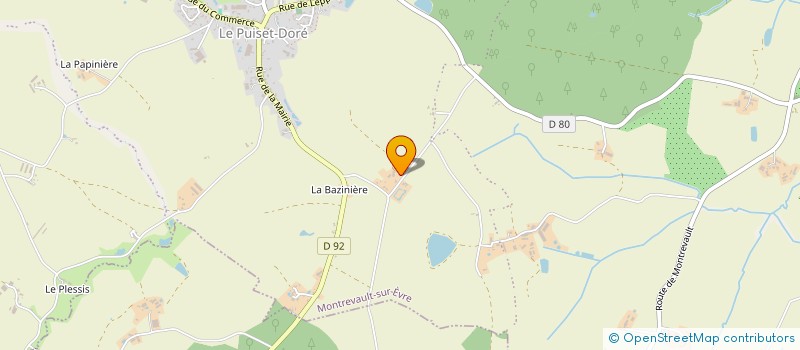 localisation de l'entreprise SCI L'ALOUETTE à MONTREVAULT-SUR-EVRE
