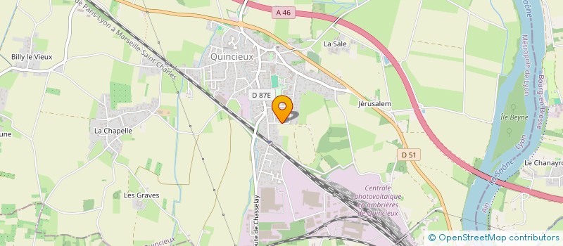 localisation de l'entreprise SCI L'ALPHABET  QUINCIEUX