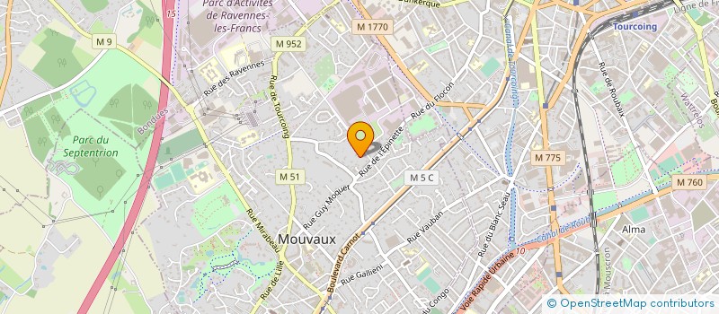 localisation de l'entreprise SCI L ALSACIENNE  MOUVAUX