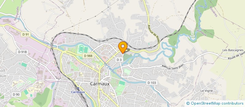 localisation de l'entreprise SCI L'ALSACIENNE 81 à CARMAUX