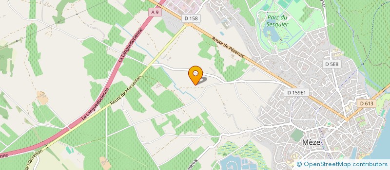 localisation de l'entreprise SCI L'AMANDIER à MEZE