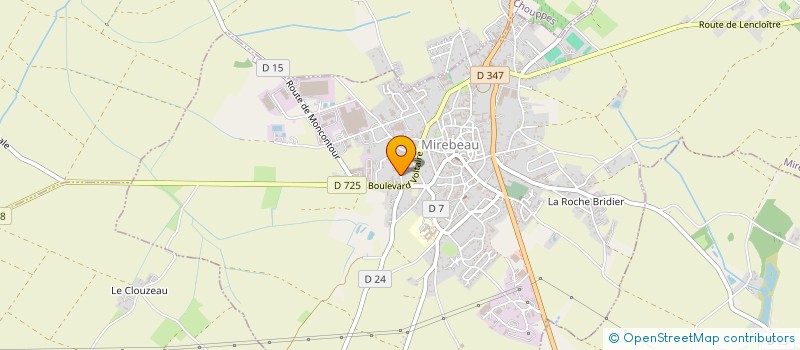 localisation de l'entreprise SCI L'AMANDIER  MIREBEAU