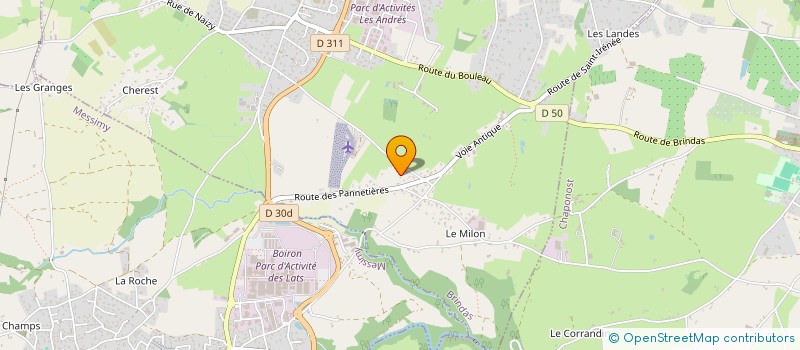 localisation de l'entreprise SCI L'AMANDIERE  BRINDAS