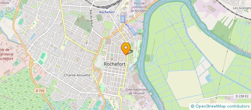 localisation de l'entreprise SCI L'AMANDINE  ROCHEFORT