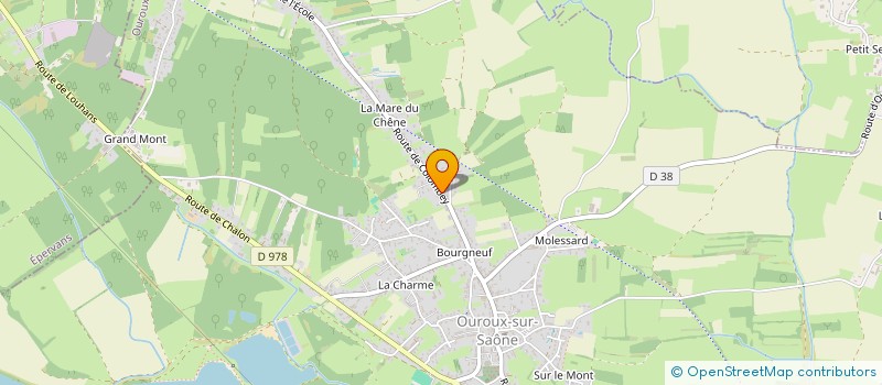 localisation de l'entreprise SCI L'AMANDINERIE  OUROUX-SUR-SAONE