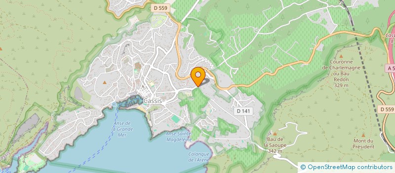 localisation de l'entreprise SCI L AMANLYERE à CASSIS