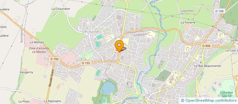 localisation de l'entreprise SCI L'AMAZONE DU GITE  FOUGERES