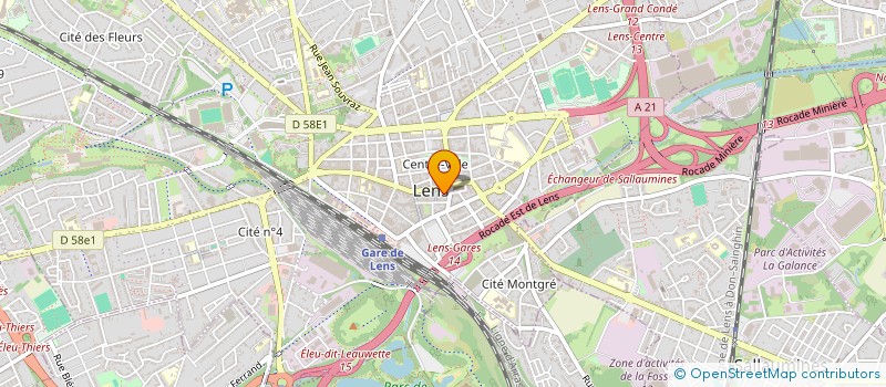 localisation de l'entreprise SCI L'AMBASSADEUR  LENS