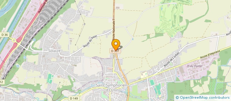 localisation de l'entreprise SCI L'AMBELLIE  SAINT-SYMPHORIEN-D'OZON