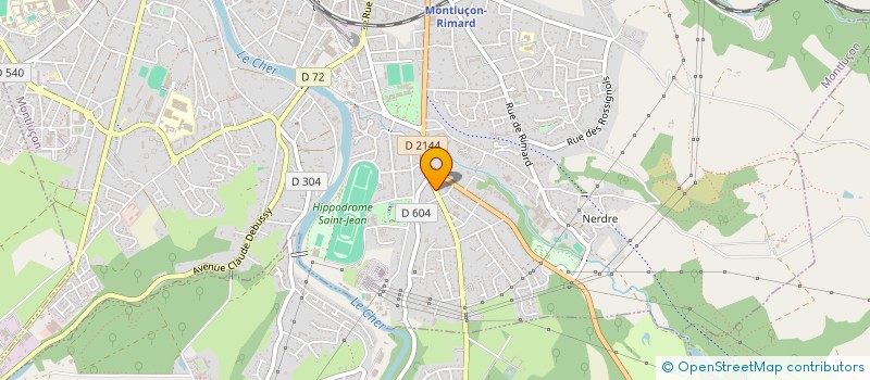 localisation de l'entreprise SCI L'AMBIANCE à MONTLUCON