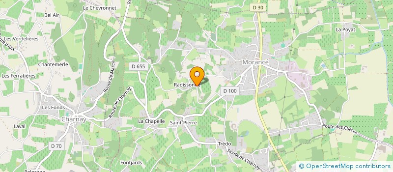 localisation de l'entreprise SCI L'AMELAIS  MORANCE