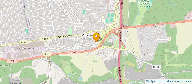 localisation de l'entreprise SCI L'AMERIQUE  VILLEPARISIS