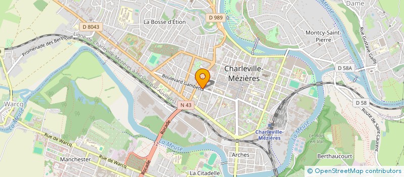 localisation de l'entreprise SCI L'AMERIQUE  CHARLEVILLE-MEZIERES