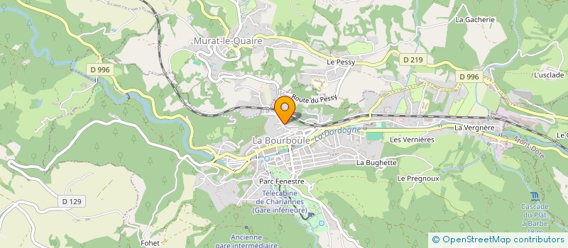 localisation de l'entreprise SCI L'AMETHYSTE  LA BOURBOULE