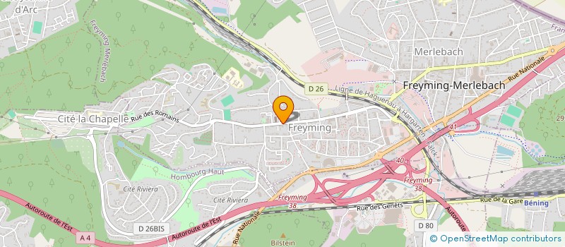 localisation de l'entreprise SCI L'AMI FRITZ  FREYMING-MERLEBACH