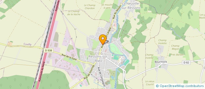 localisation de l'entreprise SCI L'AMIENOISE DE LA RUE DAMIS  RESSONS-SUR-MATZ