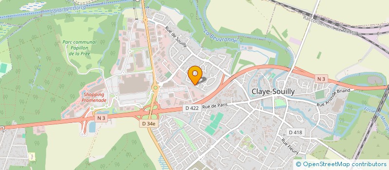 localisation de l'entreprise SCI L'AMITIE  CLAYE-SOUILLY