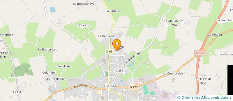 localisation de l'entreprise SCI L'AN 2020  PIPRIAC