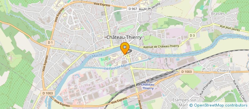 localisation de l'entreprise SCI L ANATOLE à CHATEAU-THIERRY