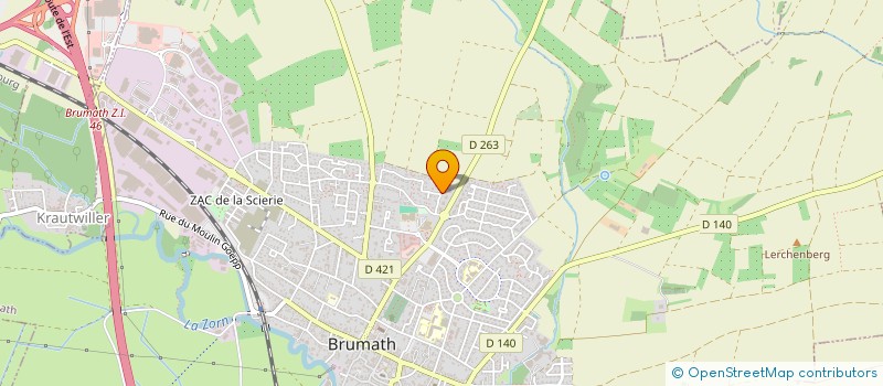 localisation de l'entreprise SCI L'ANCIENNE FERME  BRUMATH