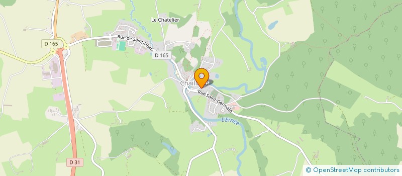 localisation de l'entreprise SCI L'ANCIENNE GARE  CHAILLAND